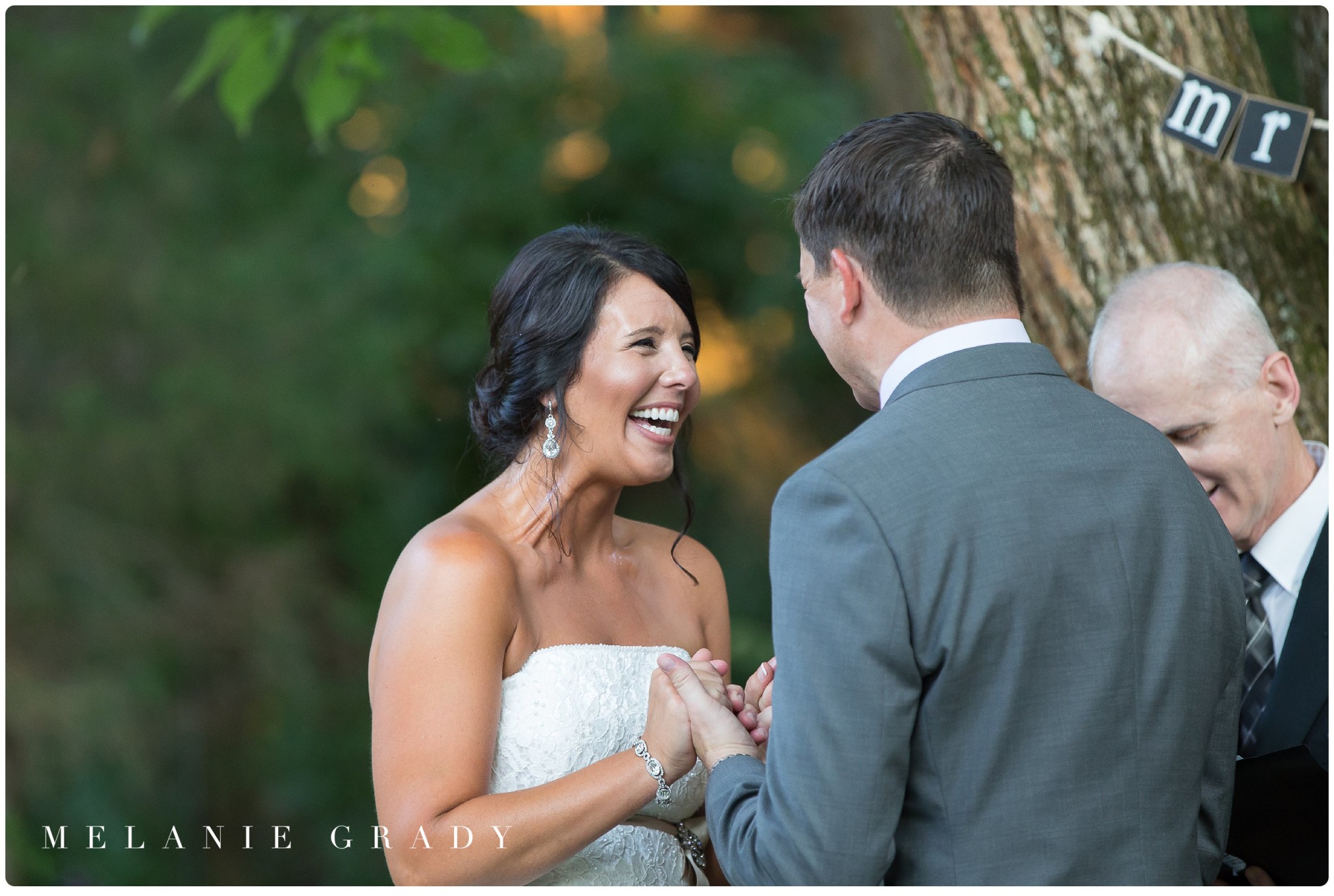 Backyard Brentwood, TN wedding Ceremony, Melanie Grady Nashville is the best Nashville wedding photographer