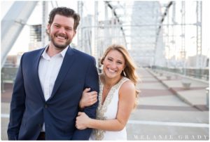 Nashville engagement photographer, downtown Nashville engagement session, , The Pedestrian Bridge, Nissan Stadium, southern engagement session, Spring engagement session, engagement session, melanie grady photography, www.melaniegrady.com, country engagement photography, luxury engagement photography, engaged, bride and groom to be, nashville's best wedding photographer, nashville wedding photographer