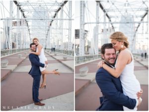 Nashville engagement photographer, downtown Nashville engagement session, , The Pedestrian Bridge, Nissan Stadium, southern engagement session, Spring engagement session, engagement session, melanie grady photography, www.melaniegrady.com, country engagement photography, luxury engagement photography, engaged, bride and groom to be, nashville's best wedding photographer, nashville wedding photographer