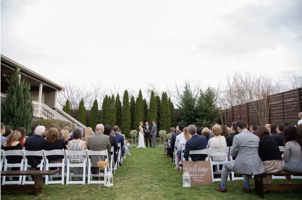Cordelle outdoor wedding for small weddings