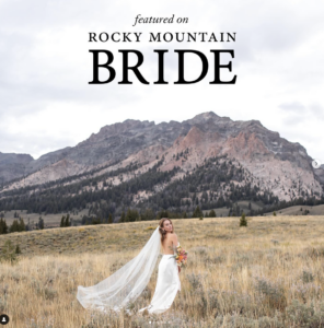 Sun Valley wedding photographer featured on Rocky Mountain Bride